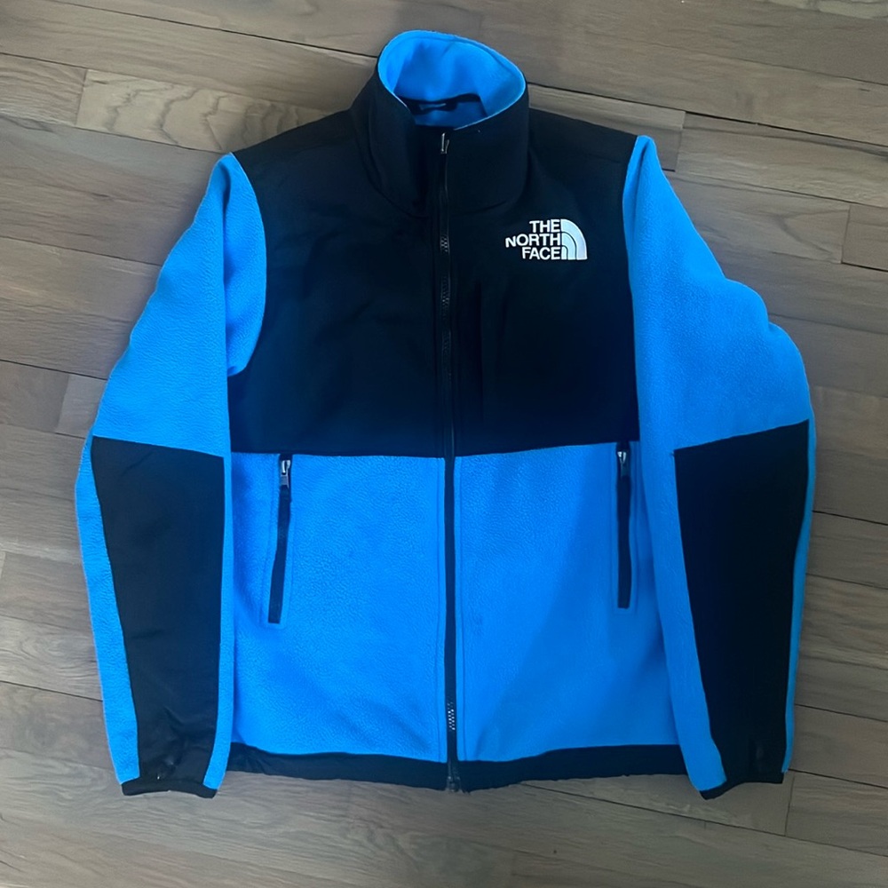 100% Authentic The North Face Kids Denali Jacket Blue Size Large